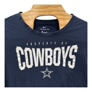 Nike Dallas Cowboys Long Sleeve Shirt Mens 3XL Blue T Tee Dri Fit Training‎ NFL